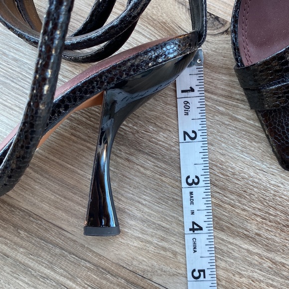 ASOS Black snake skin heels - Picture 4 of 6